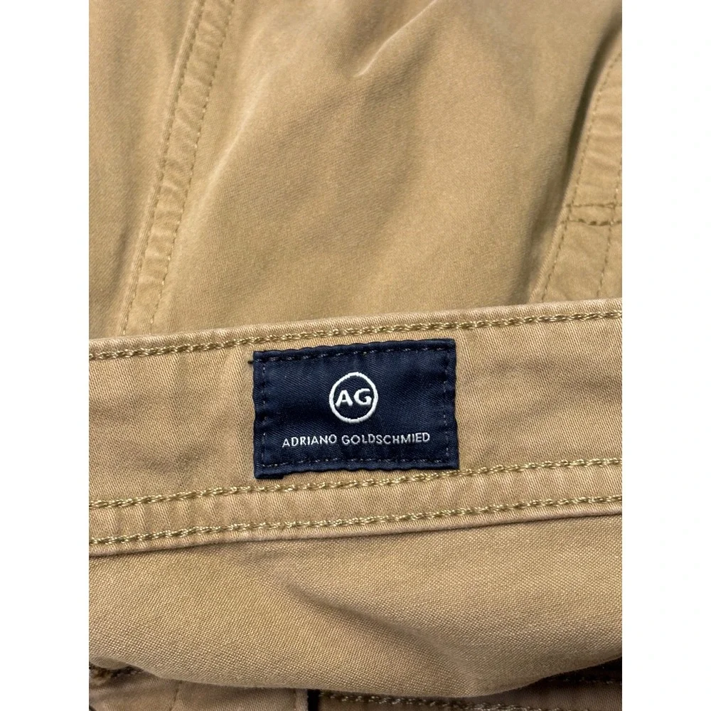 AG Adriano Goldschmied Everett Slim Straight Khaki Pants Tan Mens 40x32 1794SUDL